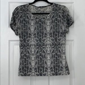 Snake print top